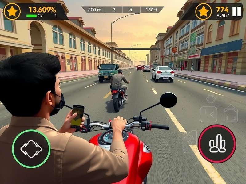 Indian gamers enjoying Traffic Rider Bhopal Blast on their mobile devices
